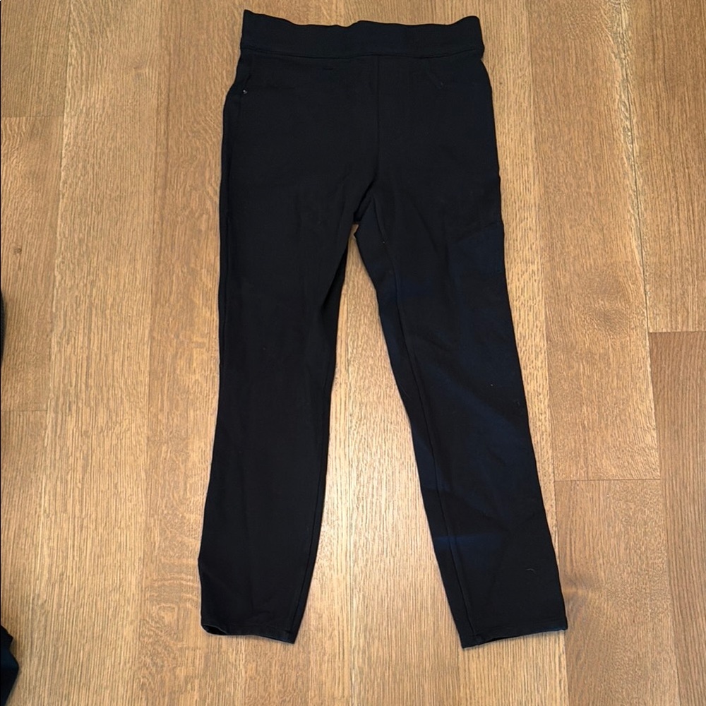 Spanx Black Stretch Ponte Leggings